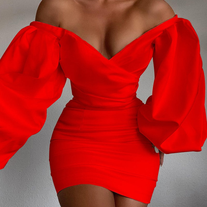 Off the Shoulder Mini Dress