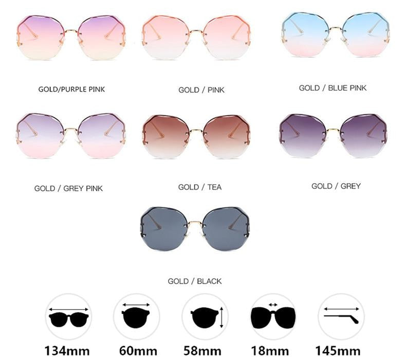 Gradient Sunglasses Ocean Water
