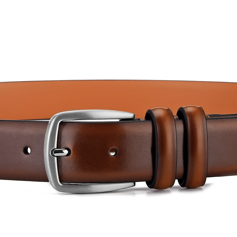 Belt Male Luxury Designer Cowskin Belts For Jeans Genuine Leather Strap