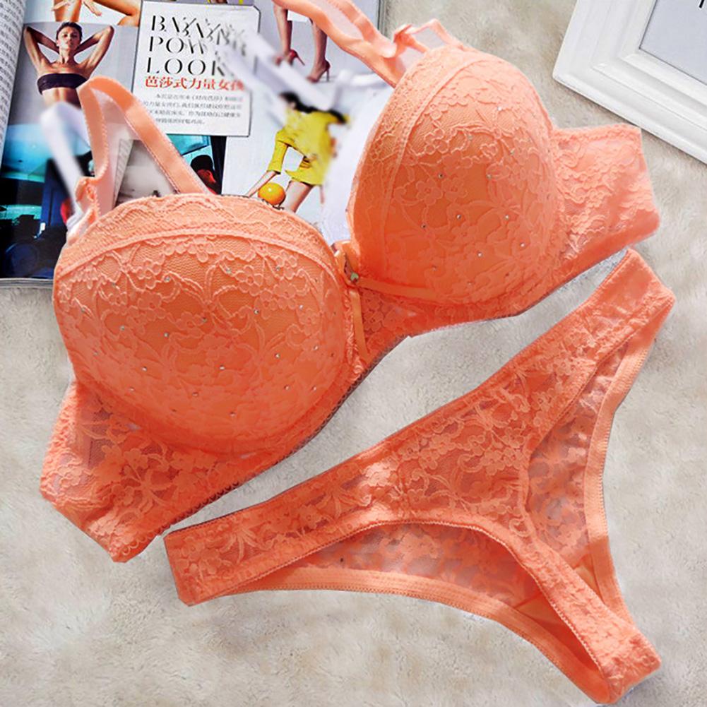 Lace Drill Bra Set