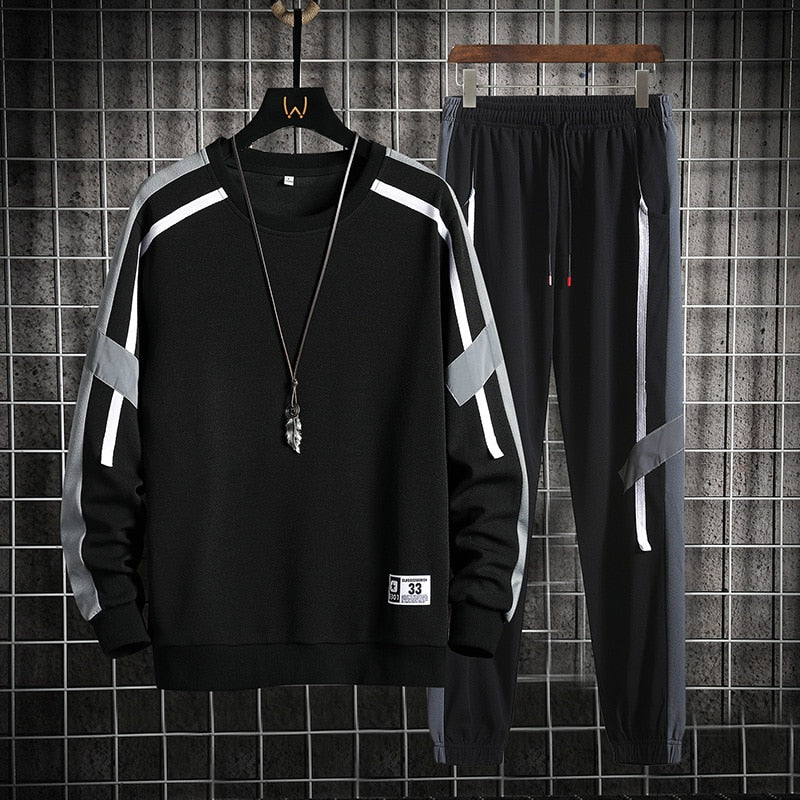 Two Piece Sweatshirt And Sweatpants Suit