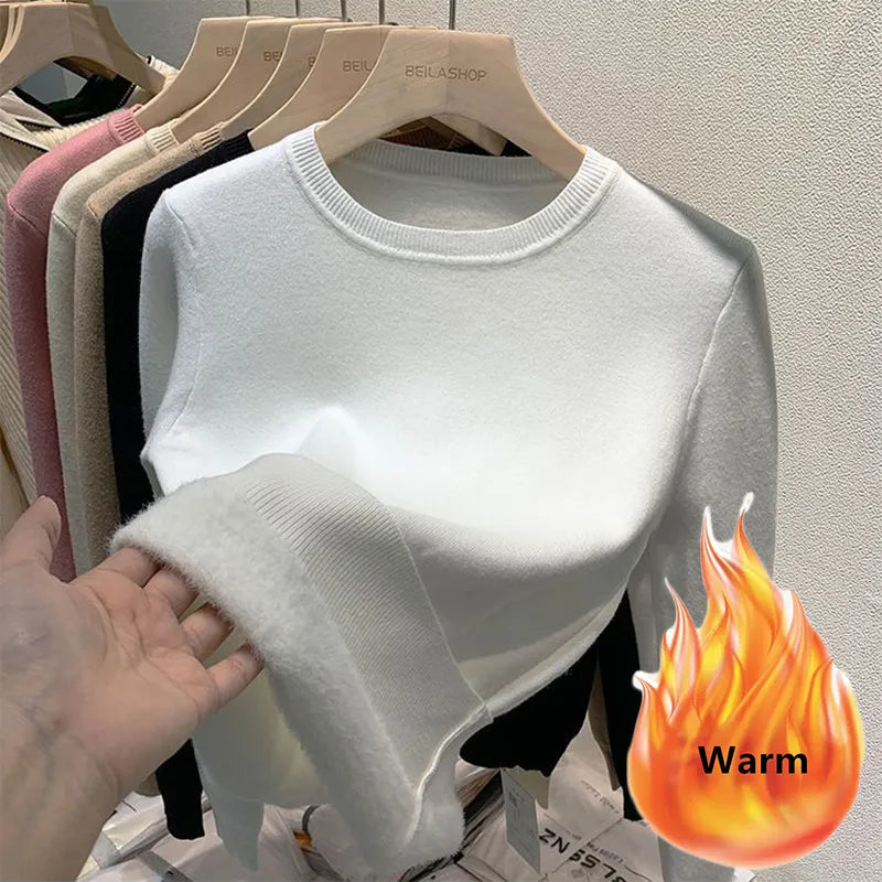 Women's sweaters with Plush Fleece Lining