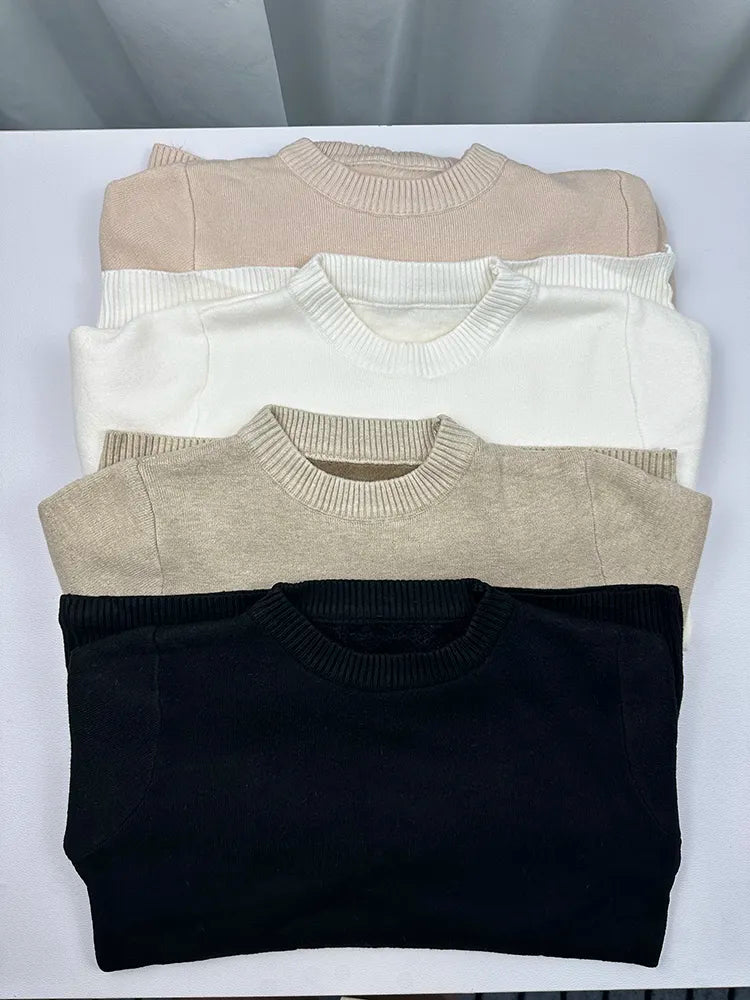 Women's sweaters with Plush Fleece Lining