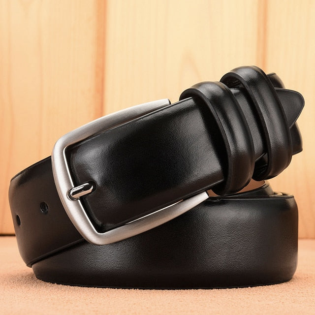 Belt Male Luxury Designer Cowskin Belts For Jeans Genuine Leather Strap