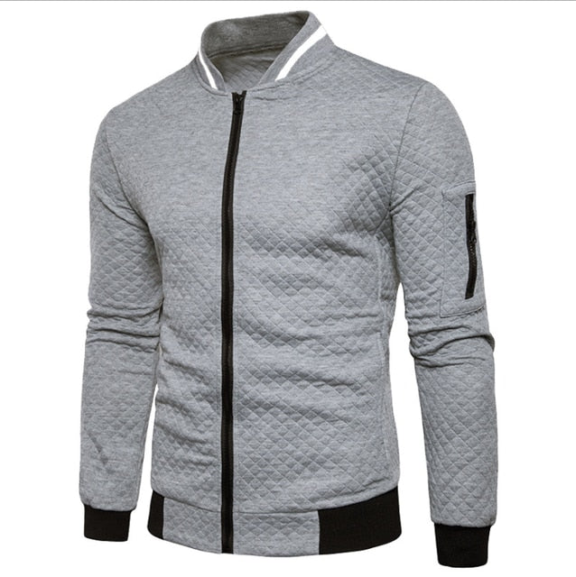Mens Fitness Suit Two Pieces Long Sleeve Jacket + Pants Casual