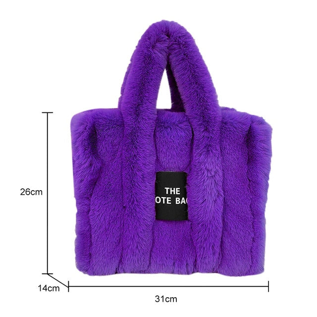 Winter Faux Fur The Tote Bag for Women