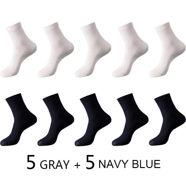 High Quality 10 Pairs/lot Men Bamboo Fiber Socks