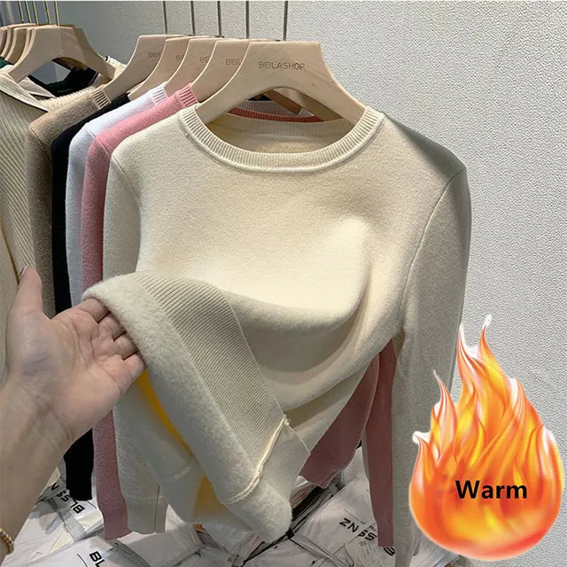 Women's sweaters with Plush Fleece Lining