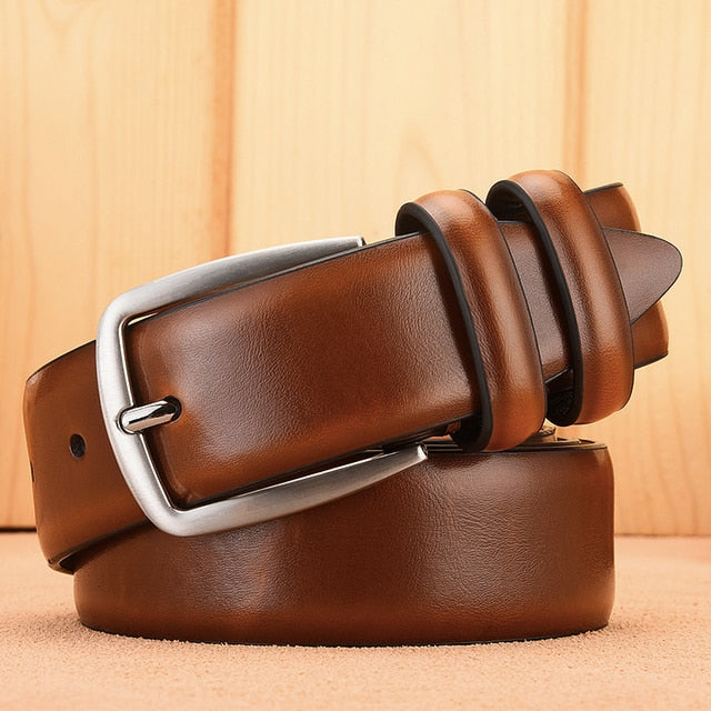Belt Male Luxury Designer Cowskin Belts For Jeans Genuine Leather Strap