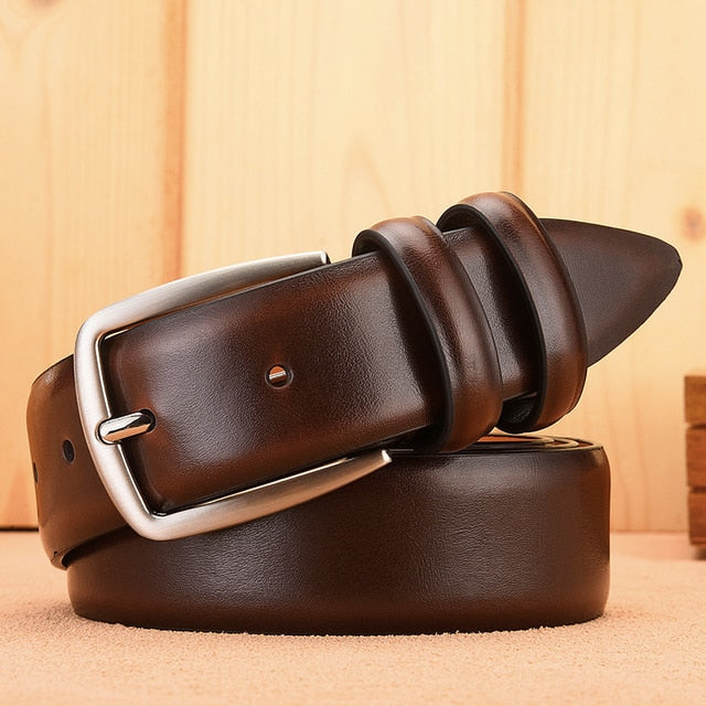 Belt Male Luxury Designer Cowskin Belts For Jeans Genuine Leather Strap