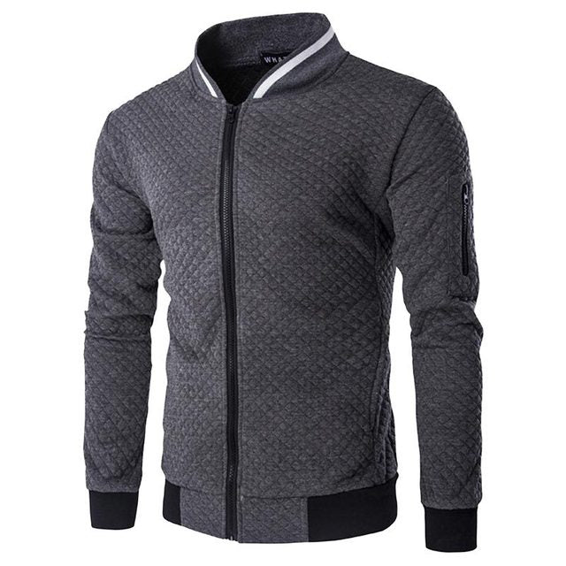 Mens Fitness Suit Two Pieces Long Sleeve Jacket + Pants Casual