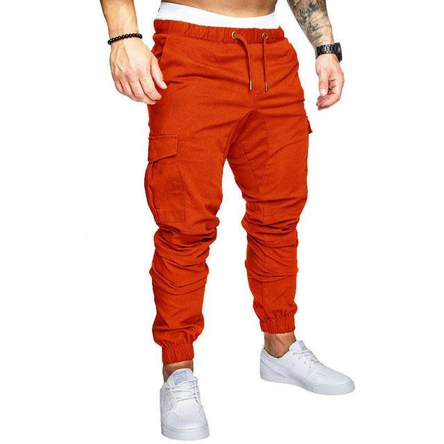 Men Pants Thin Jogger Cargo Pants