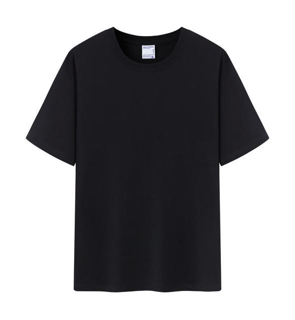 Hgn-End Quality Oversized Heavy Weight 100% Cotton T-shirt for Men Short Sleeve Tee Solid Color