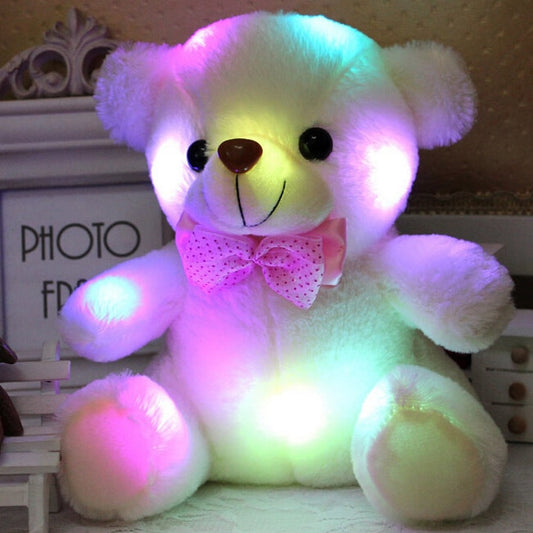 Colorful Glowing Luminous Plush Stuffed Bear Teddy