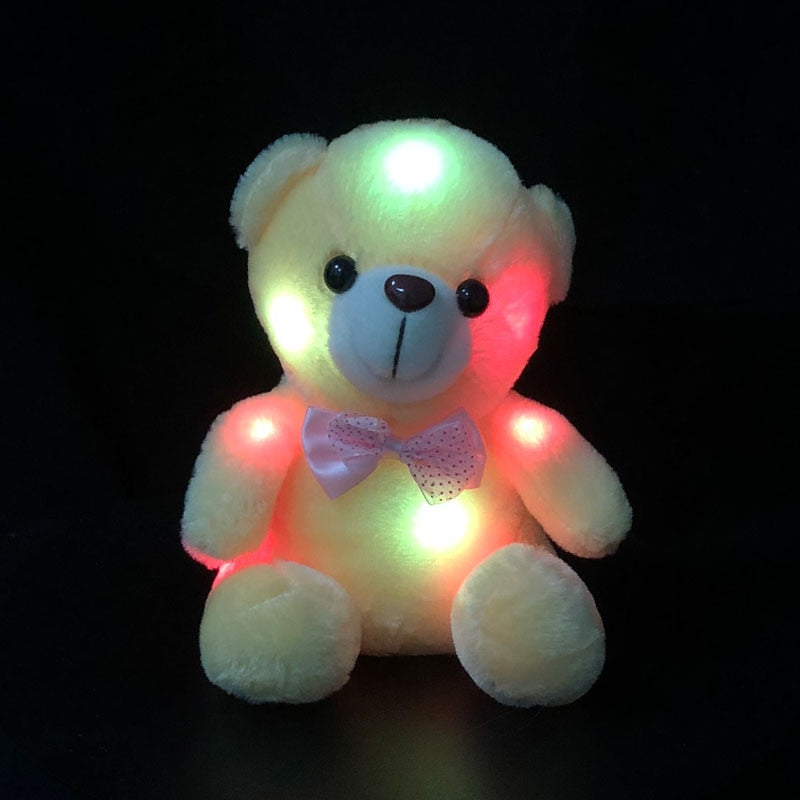 Colorful Glowing Luminous Plush Stuffed Bear Teddy