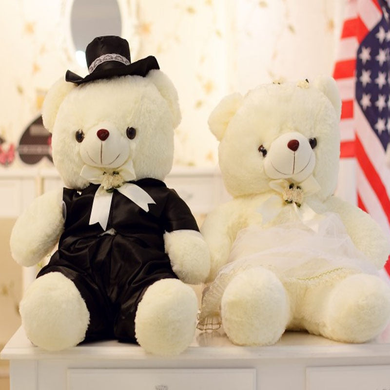 2pcs Couple Wedding Teddy Bears