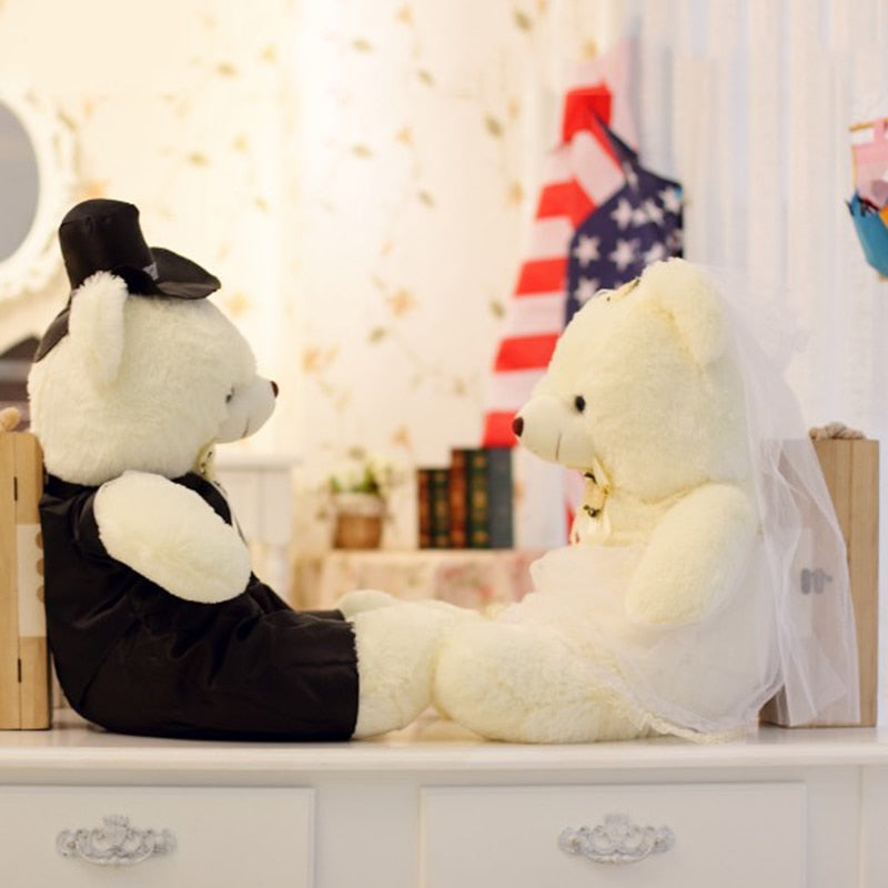 2pcs Couple Wedding Teddy Bears