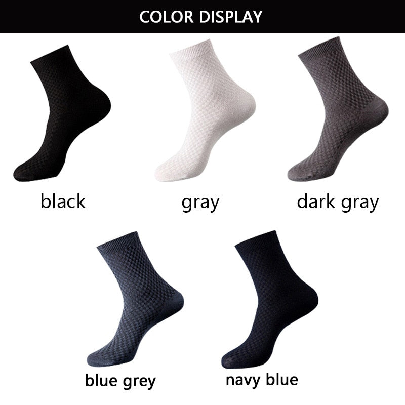 High Quality 10 Pairs/lot Men Bamboo Fiber Socks