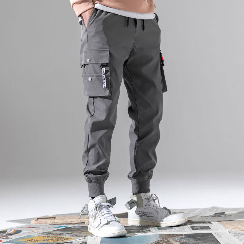 Men Pants Thin Jogger Cargo Pants