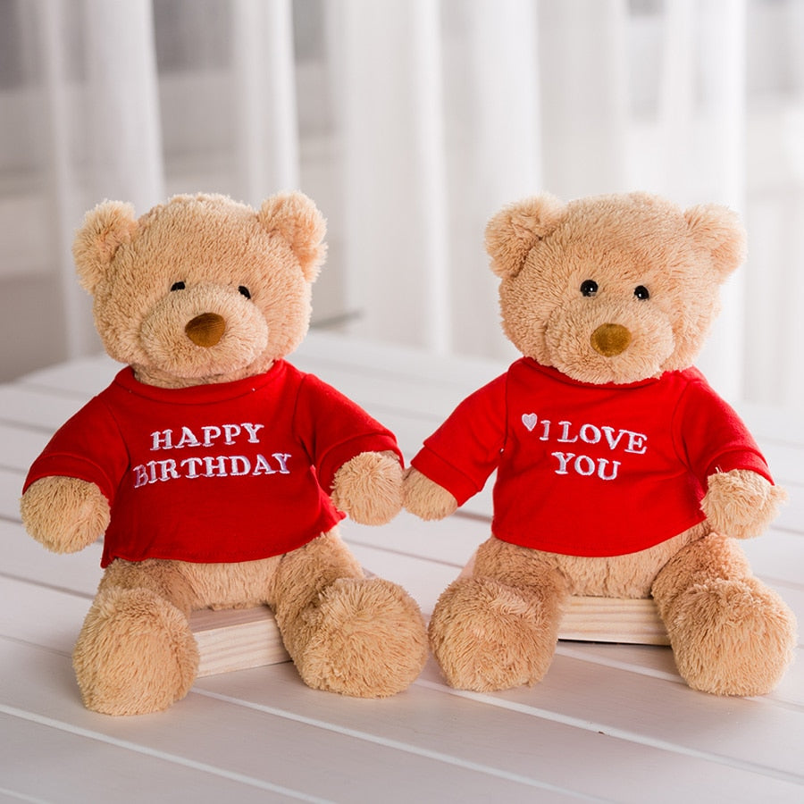 I Love You Teddy Bear With Removable T-shirt