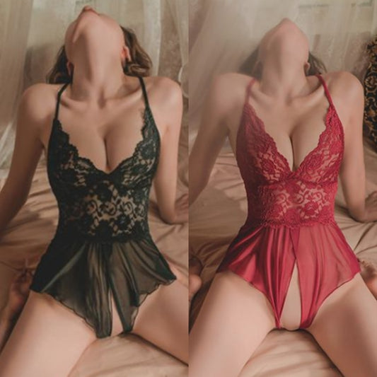 New Plus Size S-3XL Ladies Lingerie Sleepwear Fashion Women Lace Nightie Gown Babydoll Bodycon Garter Mesh Sexy Nightwear