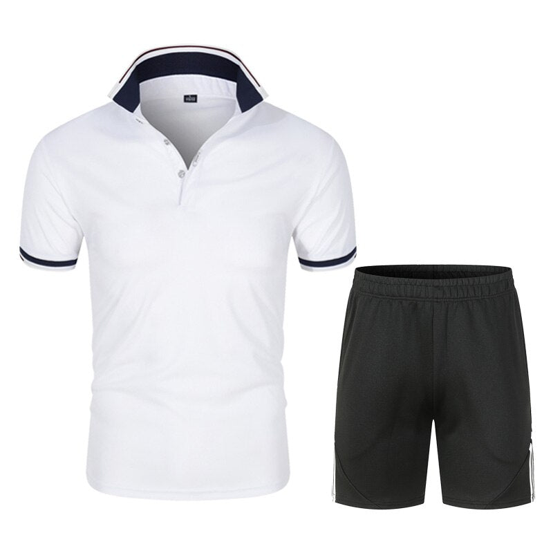 Men's Polo Shirt and Shorts Sets