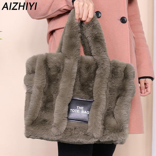 Winter Faux Fur The Tote Bag for Women