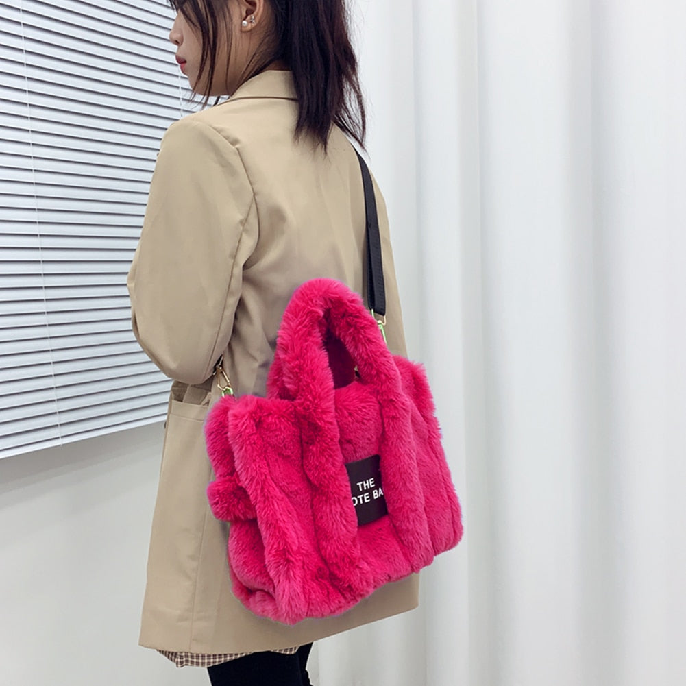 Winter Faux Fur The Tote Bag for Women
