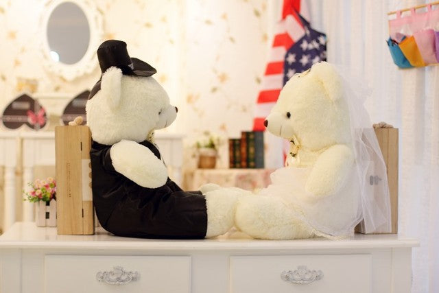 2pcs Couple Wedding Teddy Bears