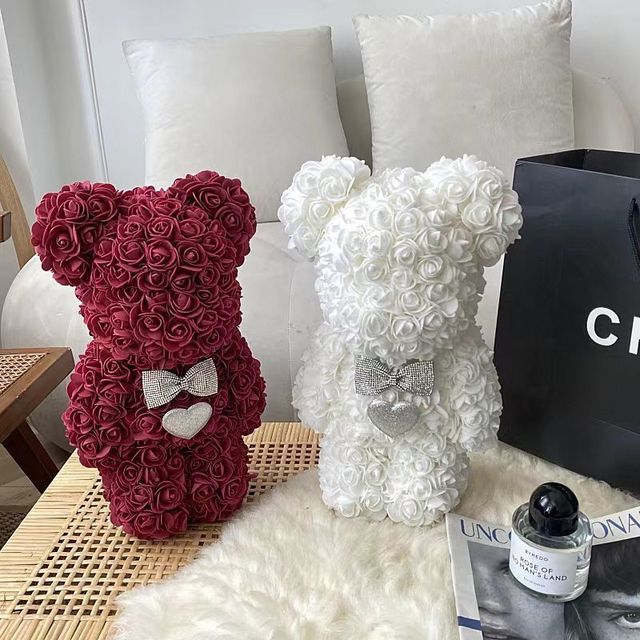 Artificial Flower Rose Teddy Bear