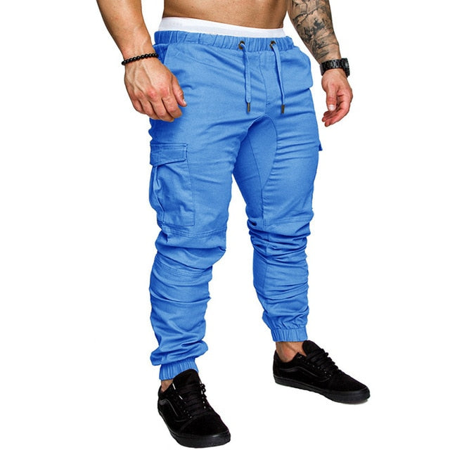 Men Pants Thin Jogger Cargo Pants