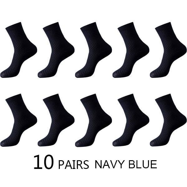 High Quality 10 Pairs/lot Men Bamboo Fiber Socks