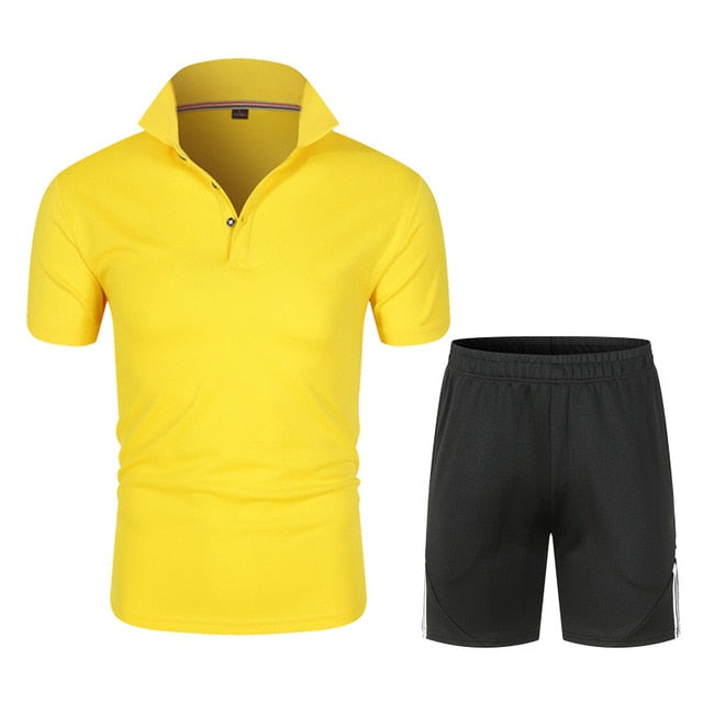 Men's Polo Shirt and Shorts Sets