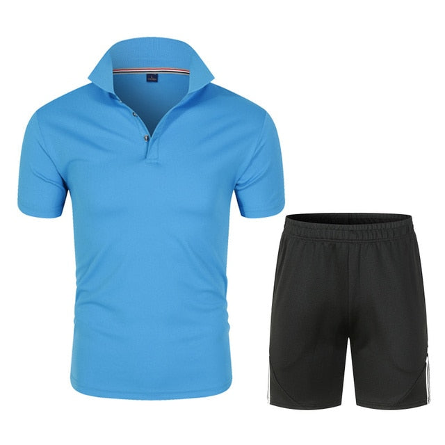 Men's Polo Shirt and Shorts Sets