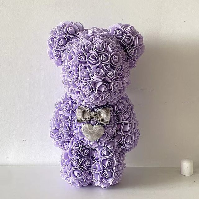 Artificial Flower Rose Teddy Bear