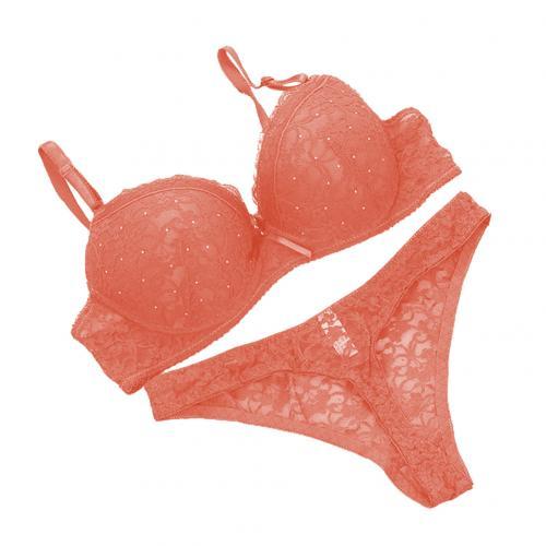 Lace Drill Bra Set