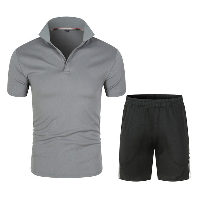 Men's Polo Shirt and Shorts Sets