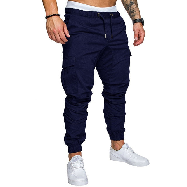 Men Pants Thin Jogger Cargo Pants