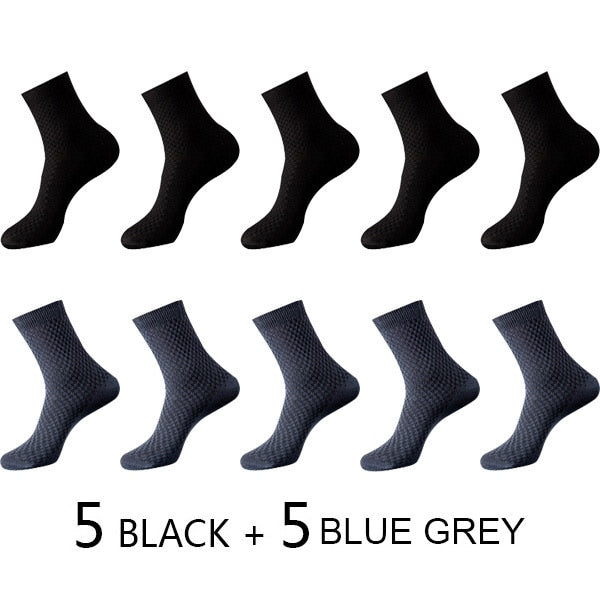 High Quality 10 Pairs/lot Men Bamboo Fiber Socks