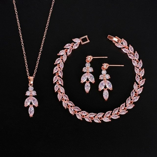 Necklace Set Earrings Rings