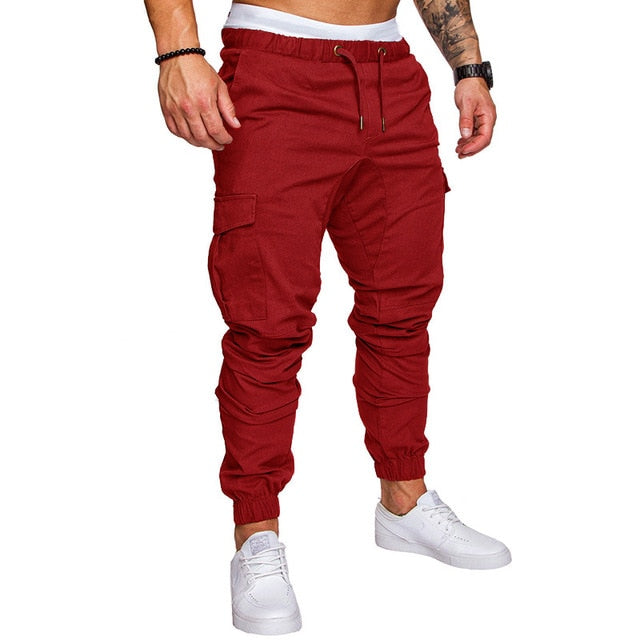 Men Pants Thin Jogger Cargo Pants