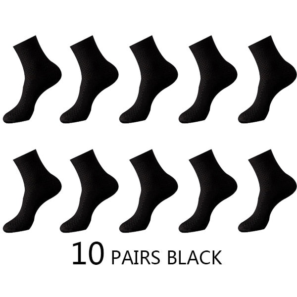 High Quality 10 Pairs/lot Men Bamboo Fiber Socks