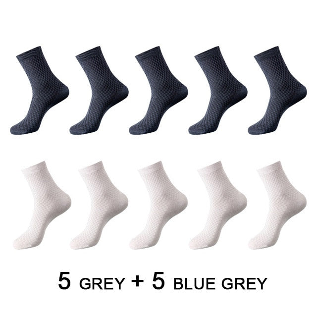 High Quality 10 Pairs/lot Men Bamboo Fiber Socks