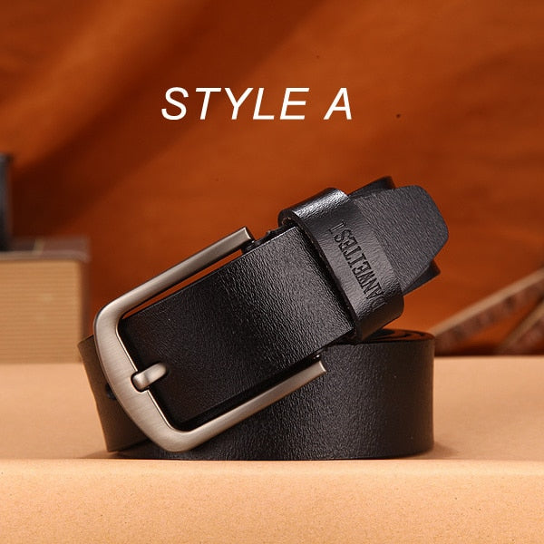 Men's High Quality Leather Belt Genuine Leather Strap