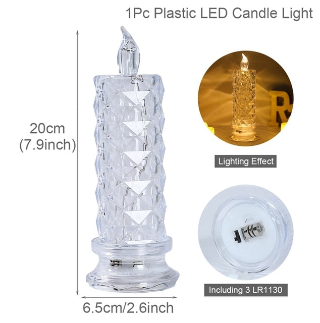 Crystal Table Led Night Light Touch Lamp