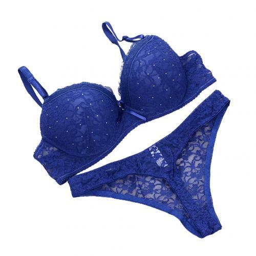 Lace Drill Bra Set