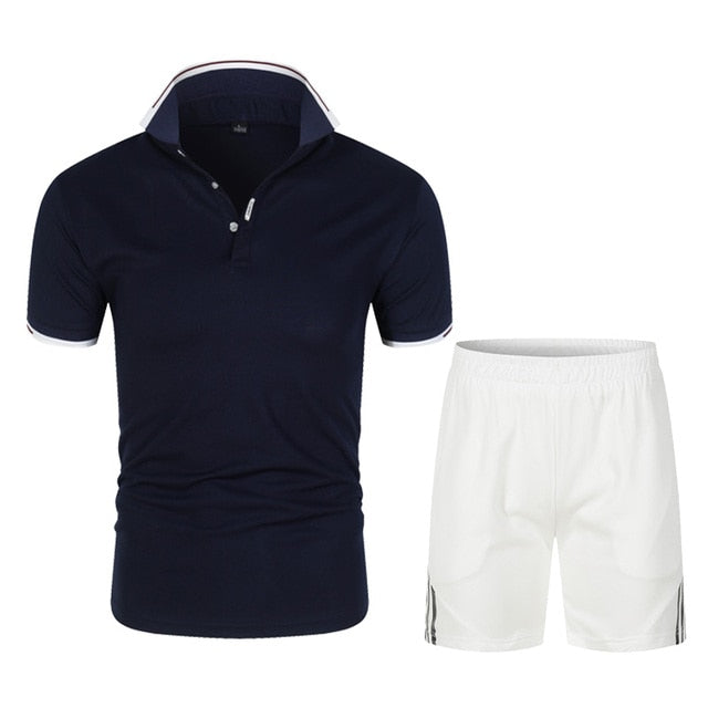 Men's Polo Shirt and Shorts Sets