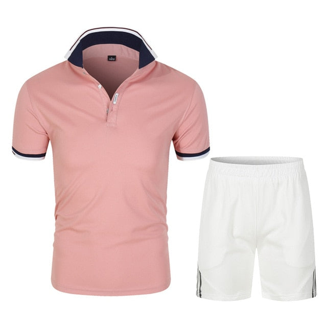 Men's Polo Shirt and Shorts Sets