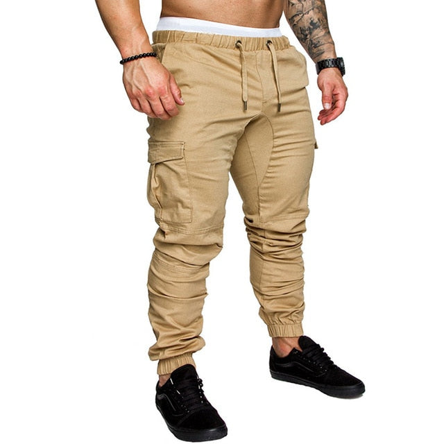 Men Pants Thin Jogger Cargo Pants