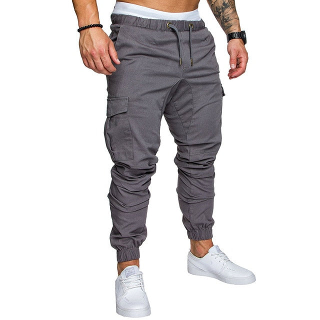 Men Pants Thin Jogger Cargo Pants